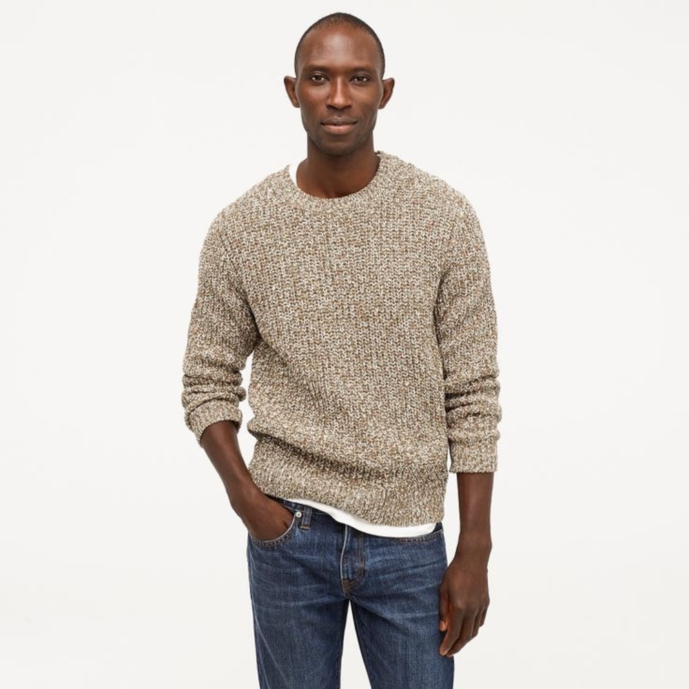 Wallace & Barnes J.Crew Crewneck Sweater in Marled Italian Cotton Medium